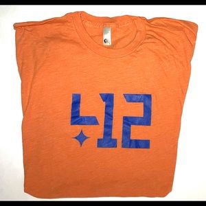 412 American apparel orange medium men’s shirt